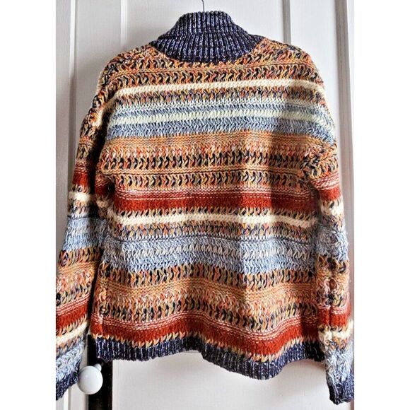 Anthropologie Knitted & knotted XS Michela sweater cardigan chunky wool blend - Picture 3 of 12